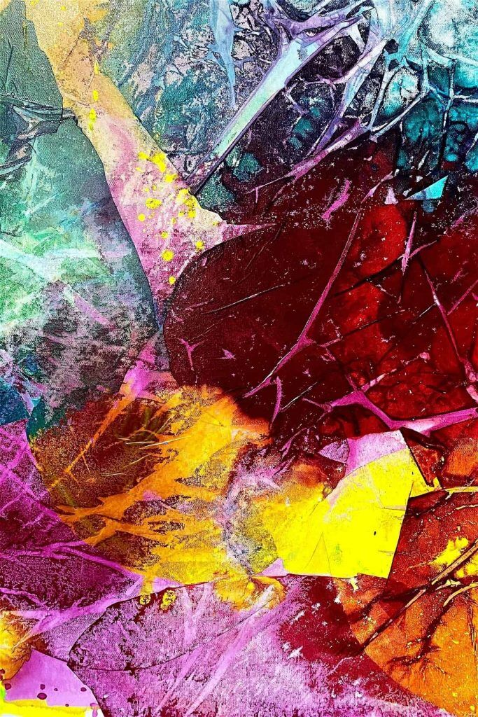 Detail Abstract Painting - Zoe Panya Artworks - Original Paintings, Prints & Screenprints