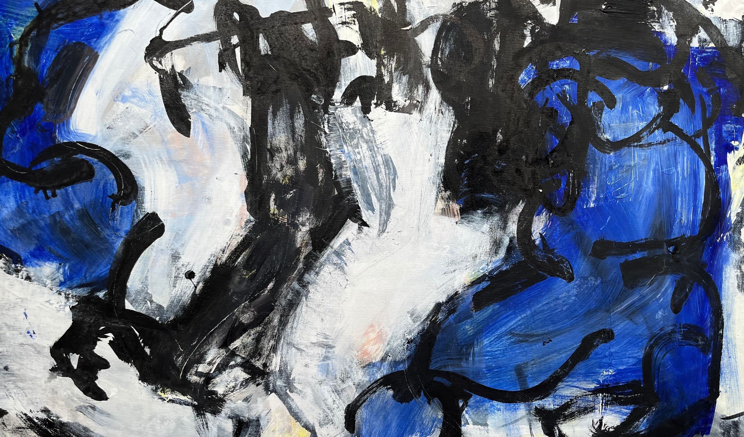 Abstract Figurative Painting in Large by Zoe Panya