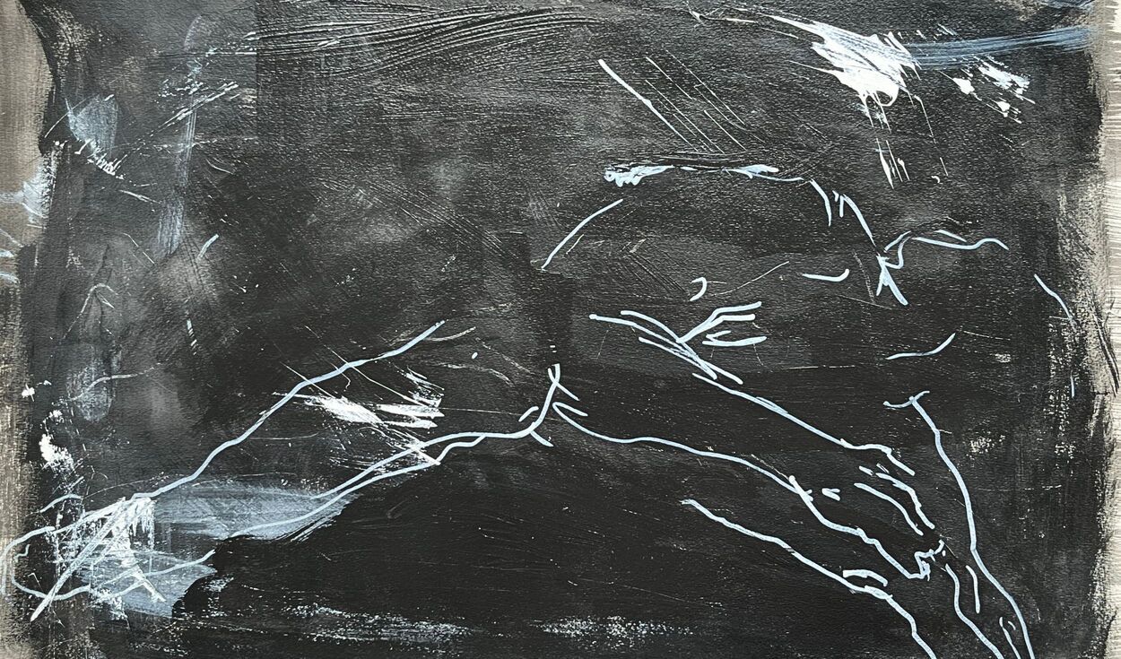Abstract Figurative Painting in Large by Zoe Panya
