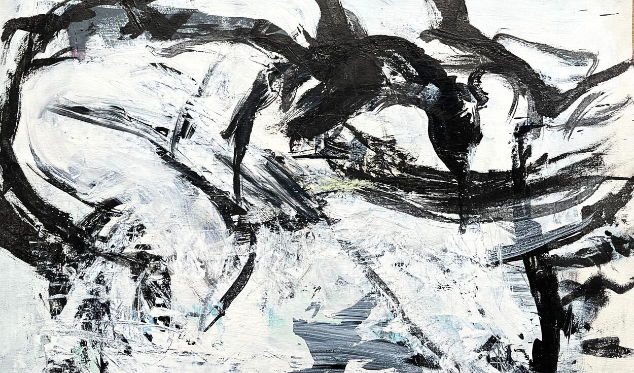 Abstract Figurative Painting in Large by Zoe Panya