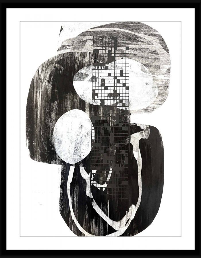 SilkScreen Prints on Heavy Paper: Abstract Geometric Art